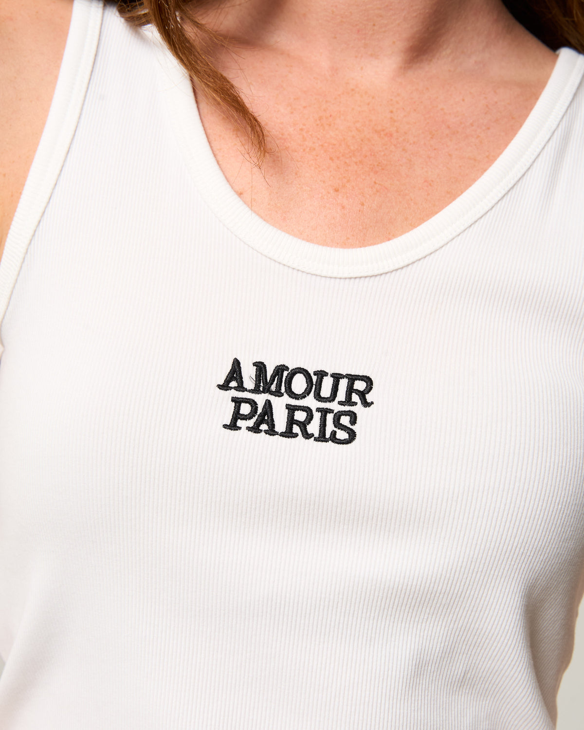 Amour paris tanktop wit