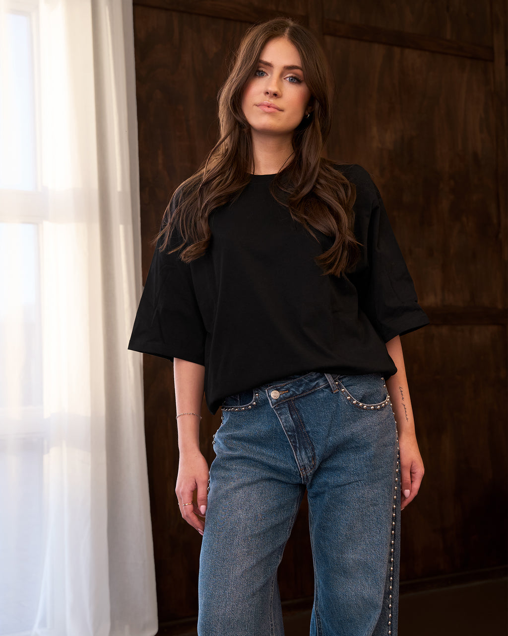 Oversized classic t-shirt zwart