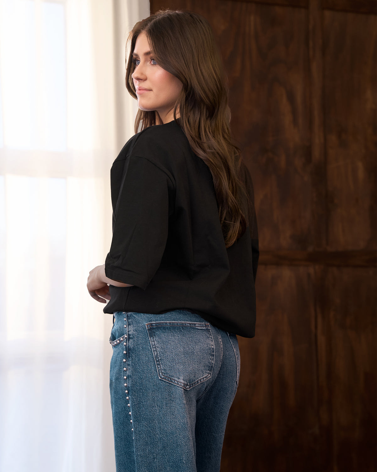 Oversized classic t-shirt zwart