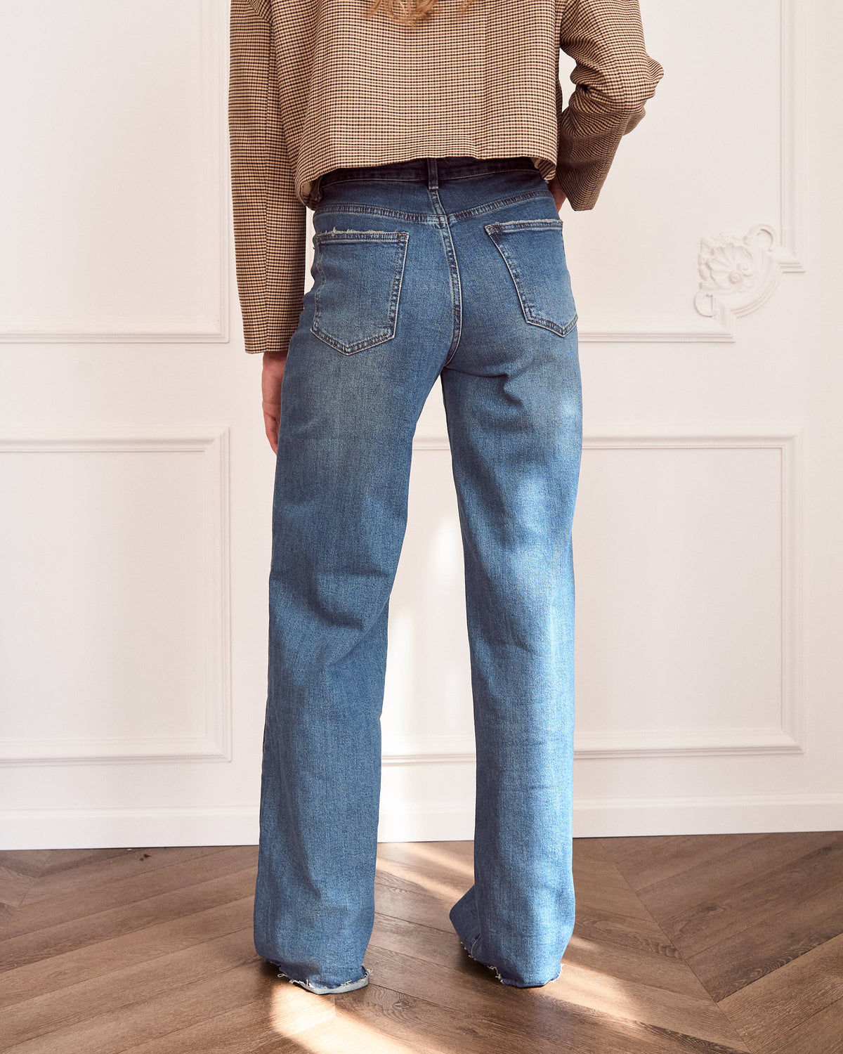 Tall jeans wide leg donkerblauw
