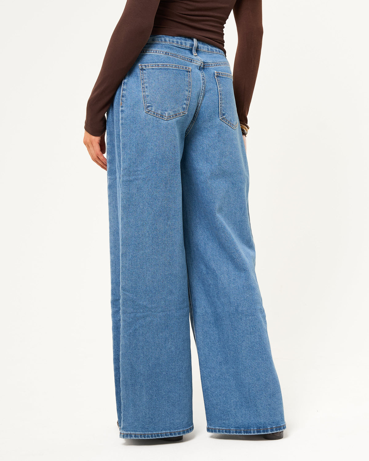 Baggy jeans zijplooi