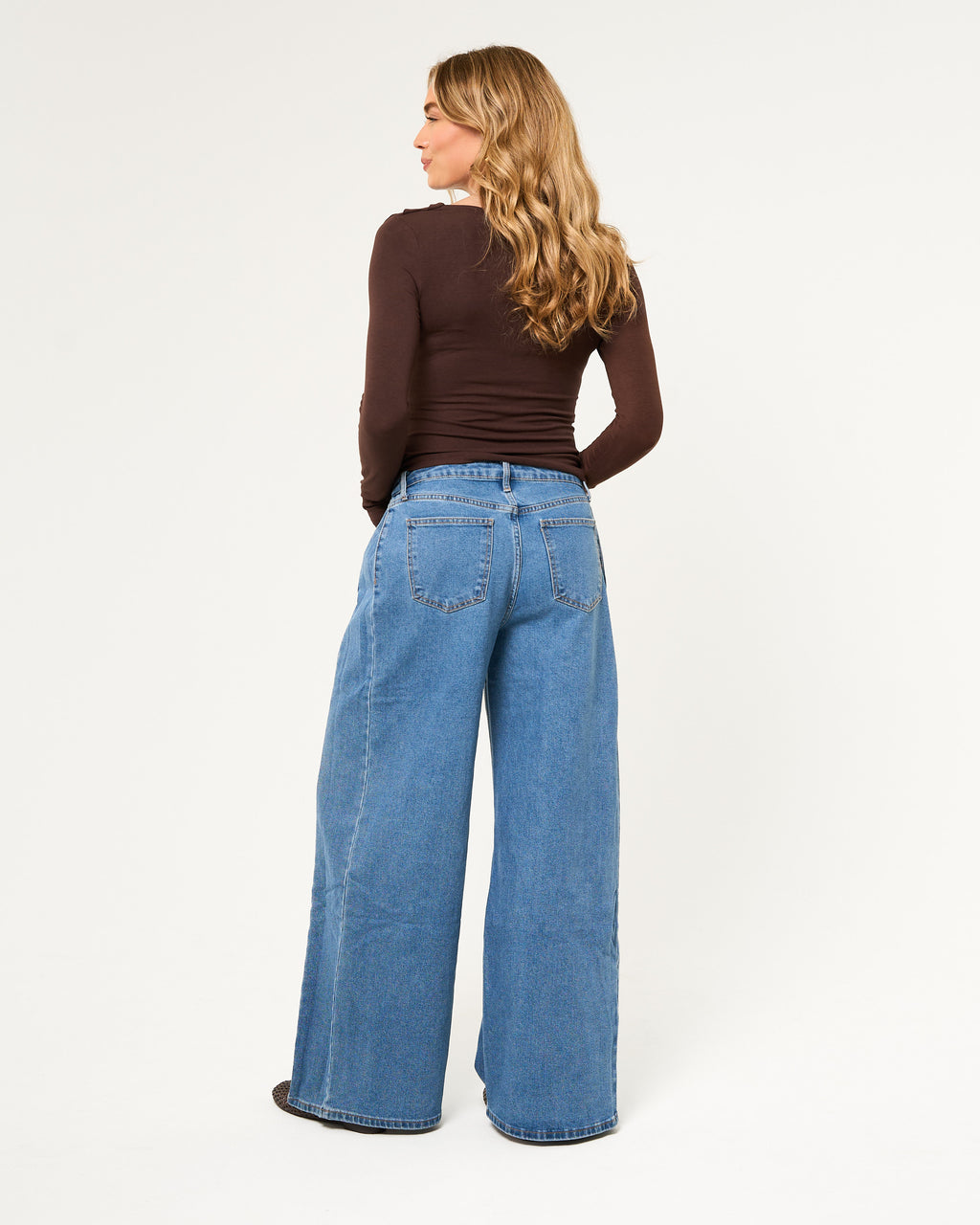 Baggy jeans zijplooi