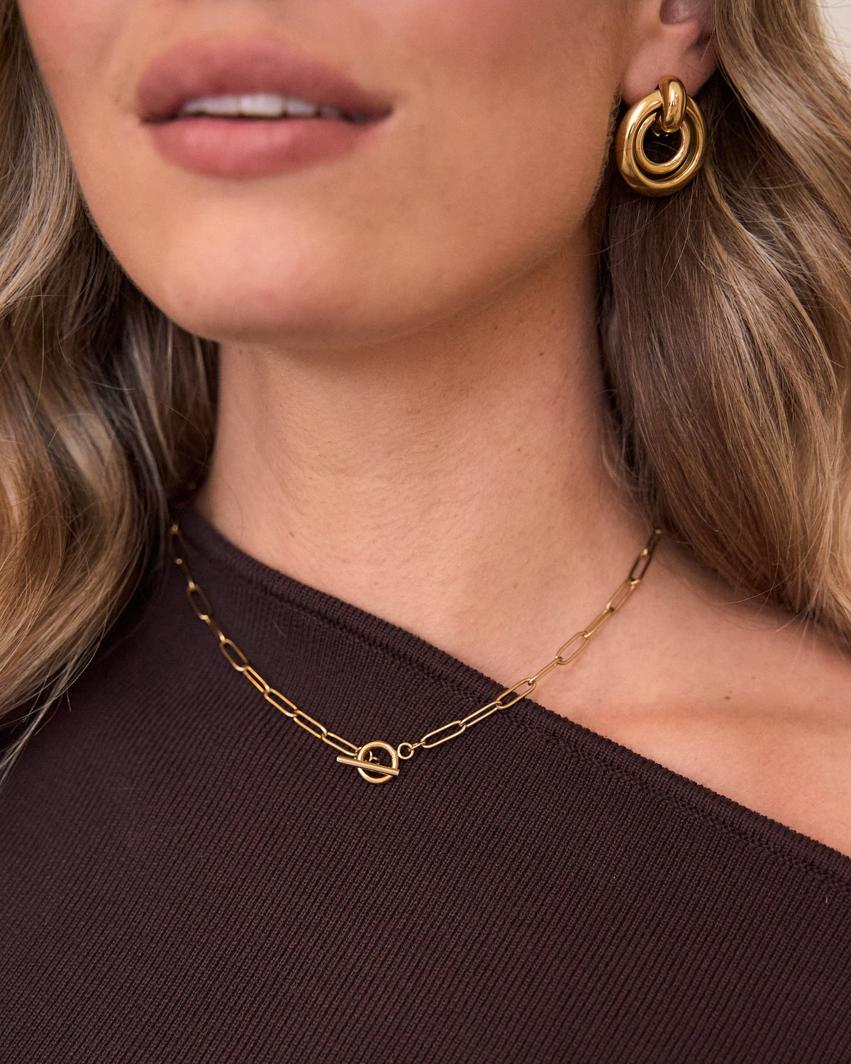 Ketting met ronde sluiting goud