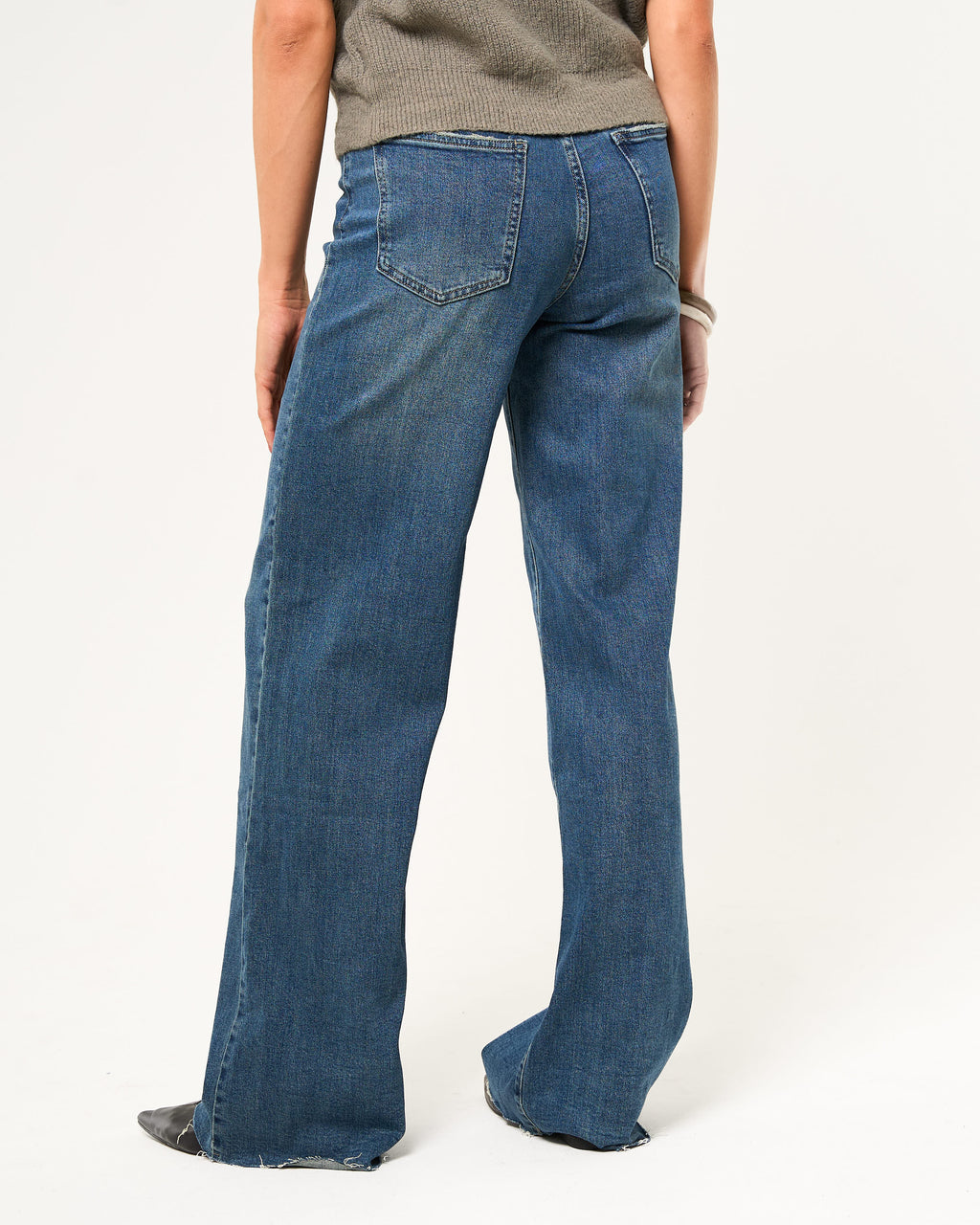 Tall jeans wide leg donkerblauw