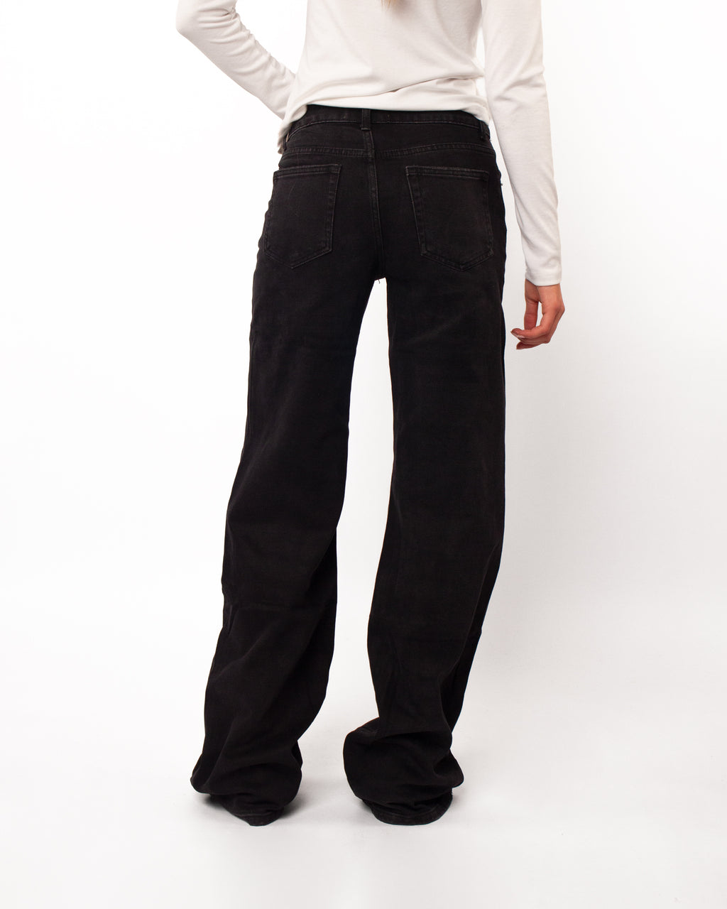 Tall jeans wide leg zwart