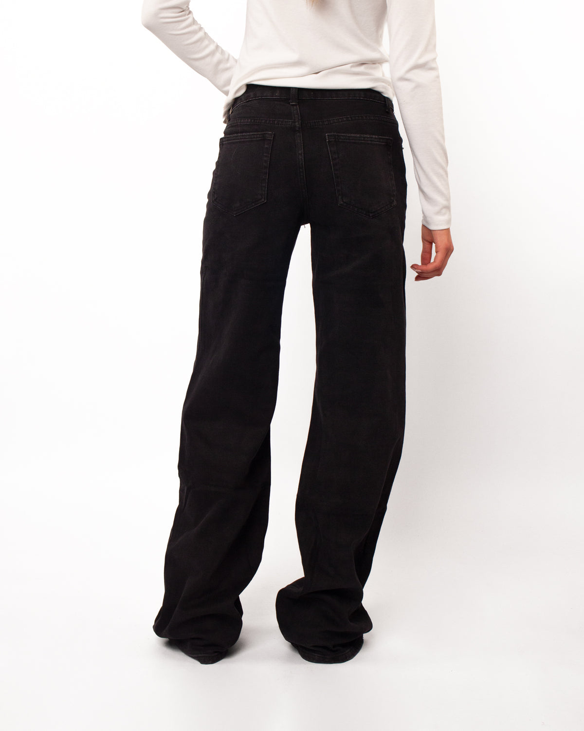 Tall jeans wide leg zwart