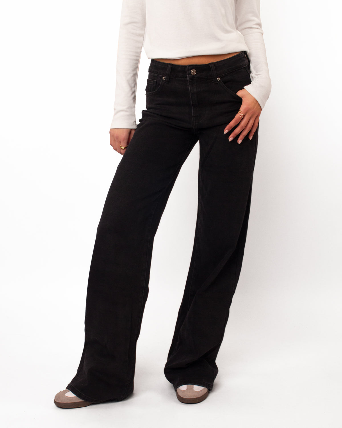 Tall jeans wide leg zwart