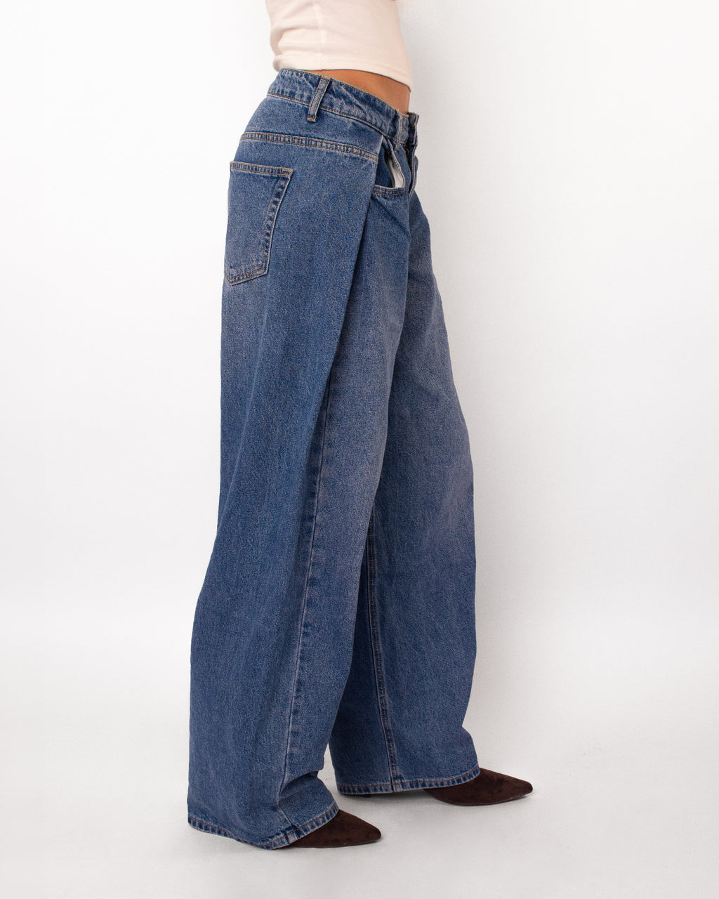 Baggy jeans donkerblauw