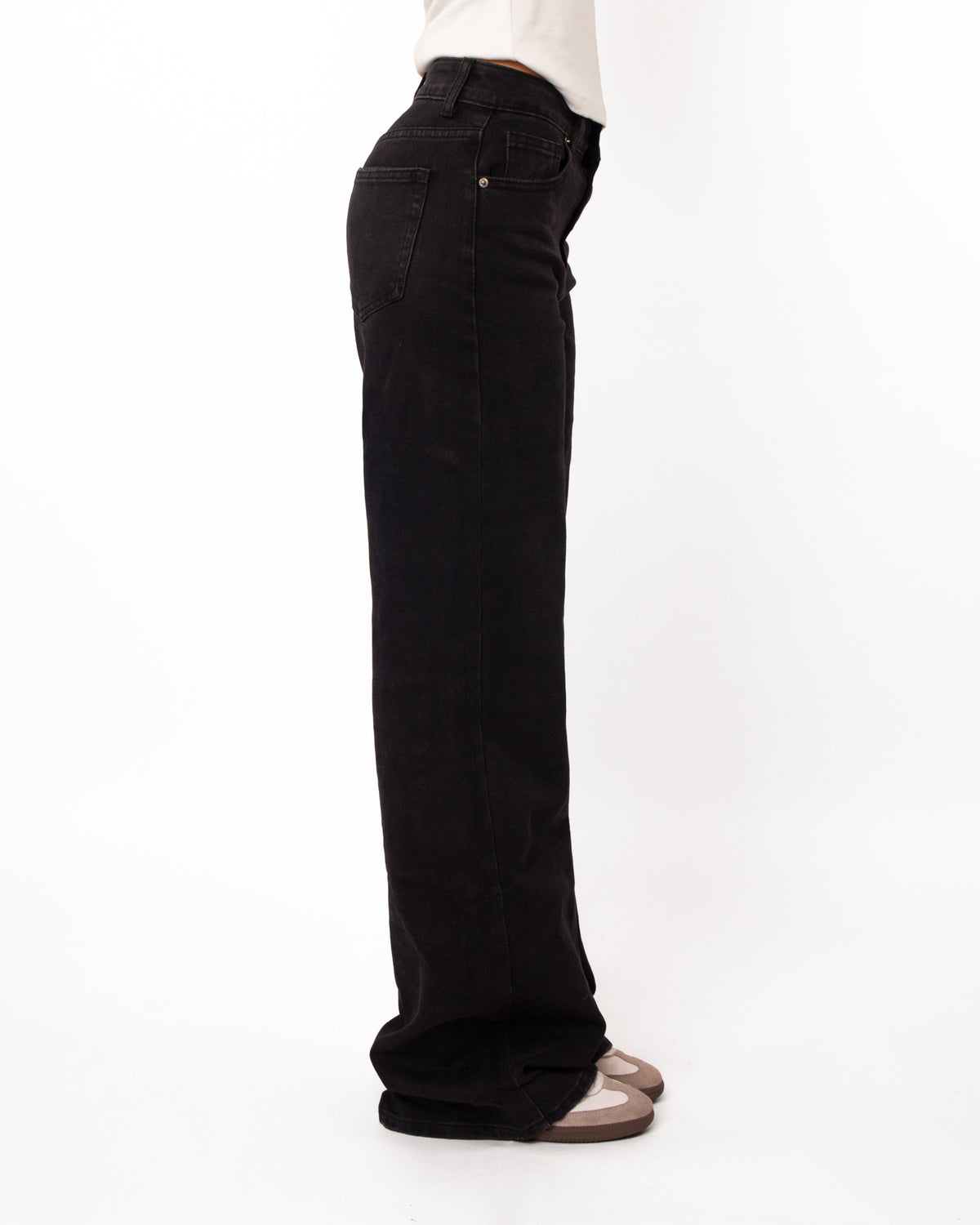 Tall jeans wide leg zwart