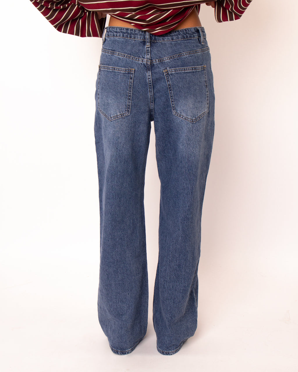 Overslag jeans straight leg