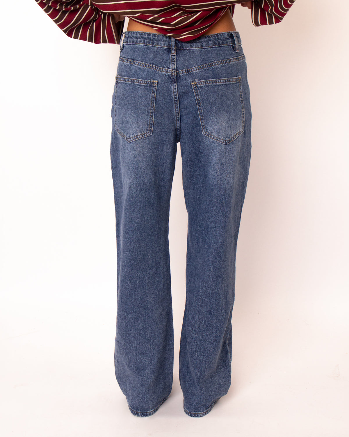 Overslag jeans straight leg