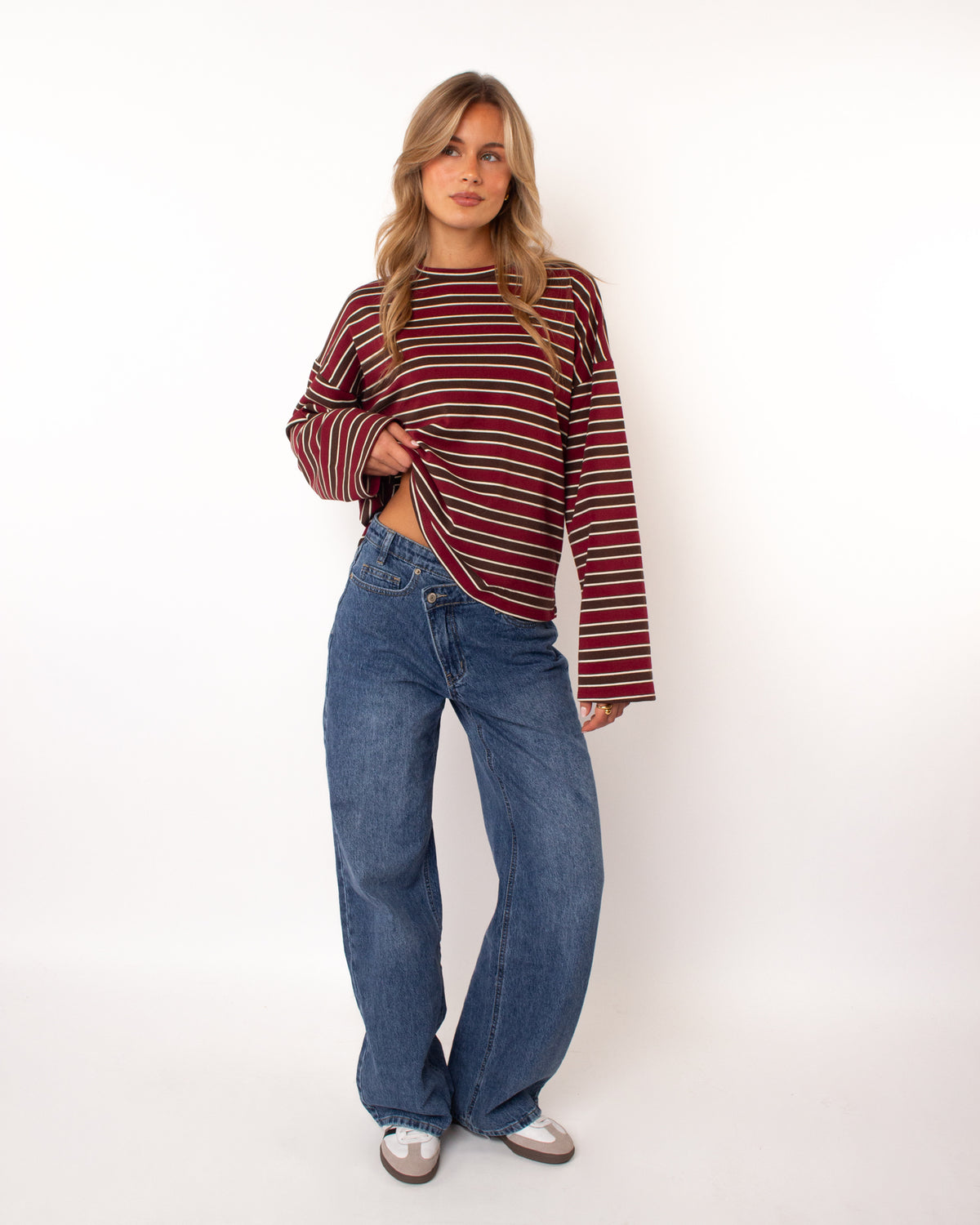 Overslag jeans straight leg