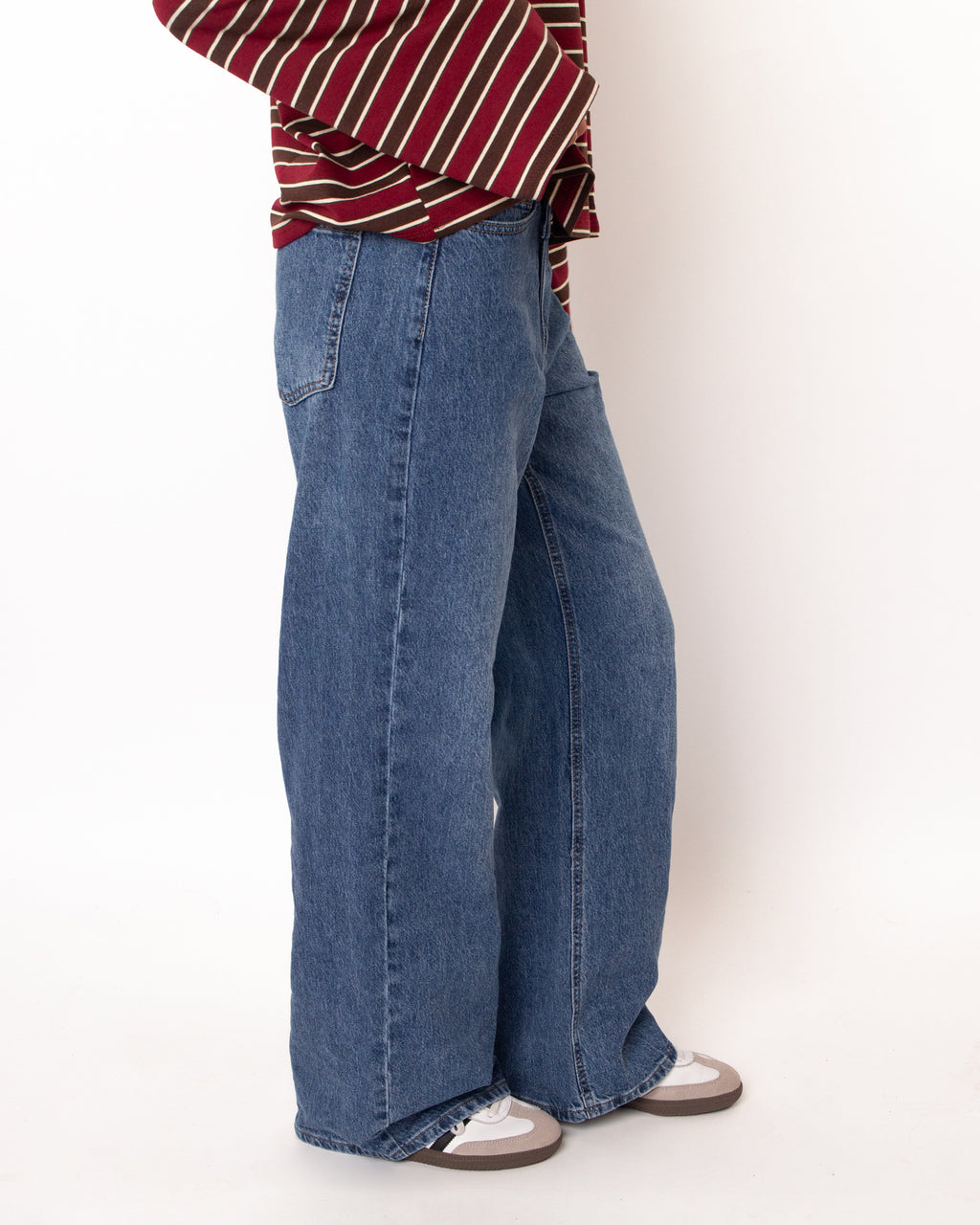 Overslag jeans straight leg